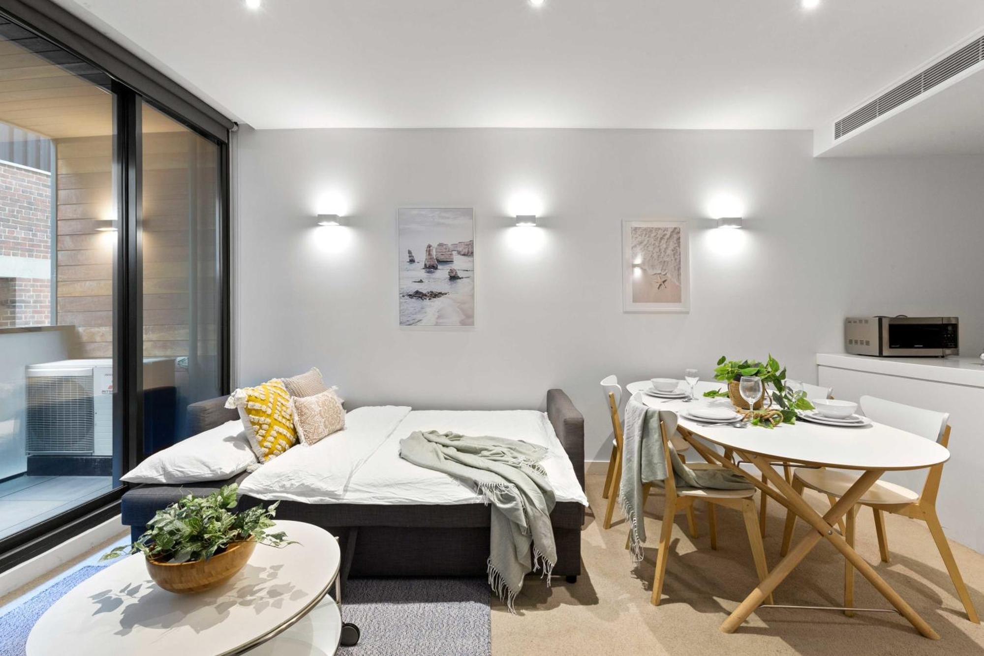 A Chic & Comfy 2Br Apt Near Federation Square Melbourne Ngoại thất bức ảnh